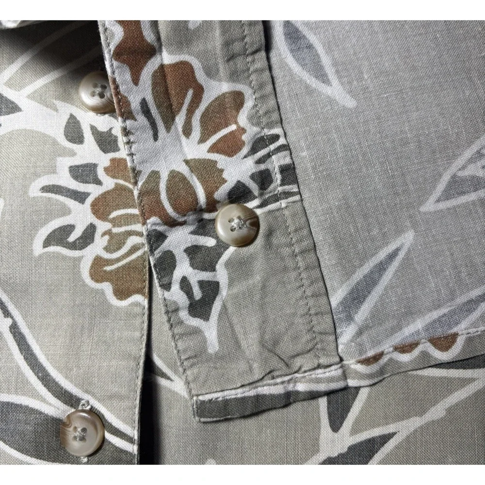 Natural Issue Men's 100% Cotton Shirt Size L Resort Wear Button Down  Tropical